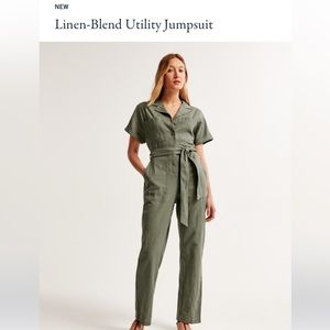 Abercrombie and fitch linen jumpsuit